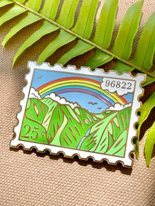 SECONDS ✷ Mānoa Valley Post Stamp Pin